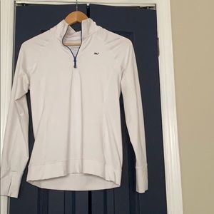 vineyard vines white half zip